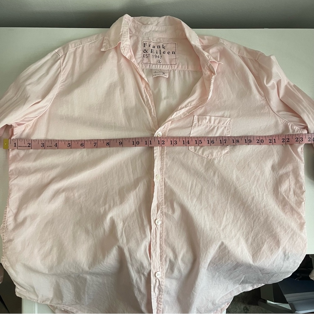 Frank & Eileen Light Pink 100% Cotton Button Down Shirt Long Sleeve - Picture 5 of 6